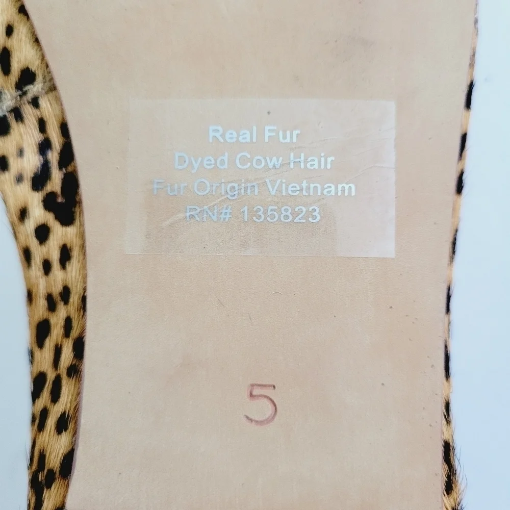 NEW Sam Edelman Felicia Luxe Speckled Cheetah Multi Ballet Flat Size 5